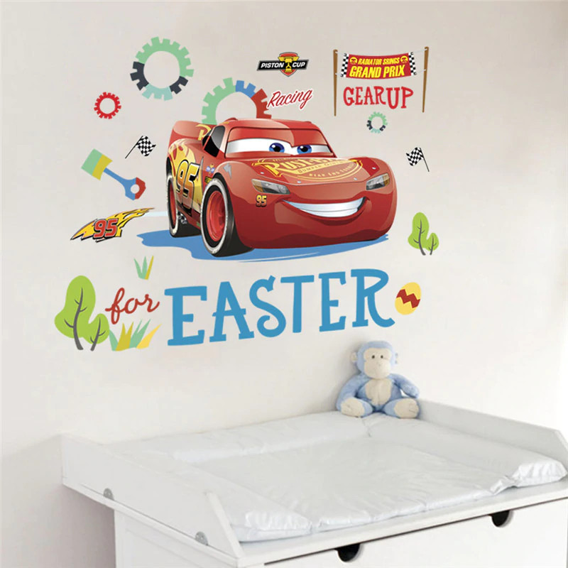 Wall Stickers/Decals-LARGE Sheet-DISNEY CARS-EASTER-VARIOUS-Pls See Description!