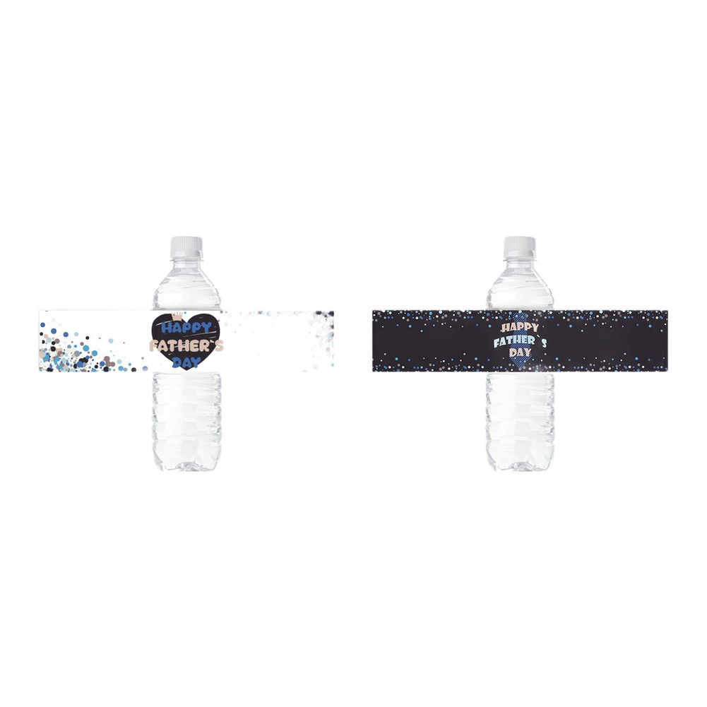 Father Day Bottle Stickers Long-lasting Plastic Material Bright Vibrant Colors