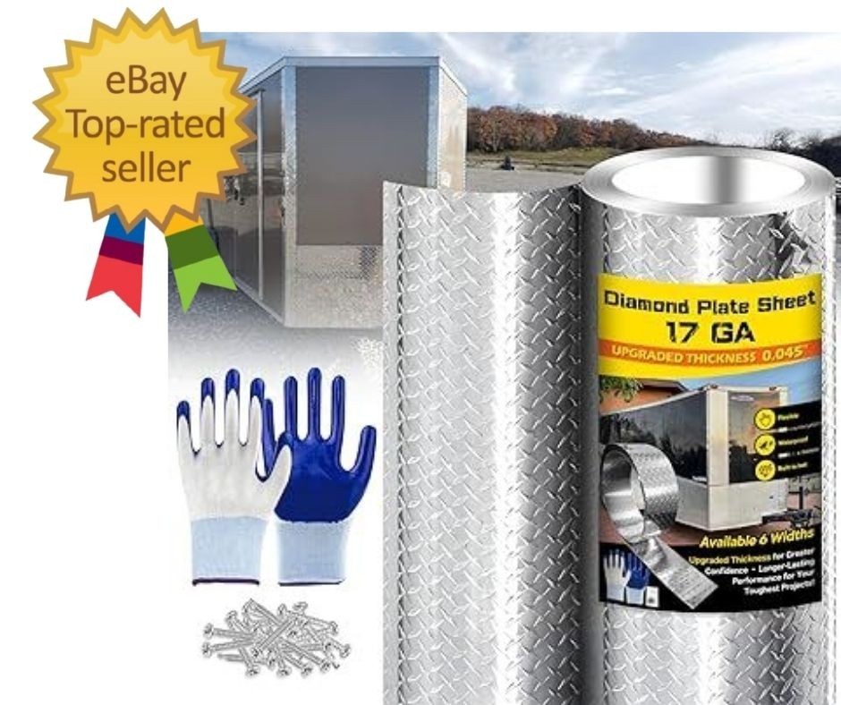 Diamond Plate Aluminum Sheet – 3003 H22, 17GA 0.045" Thick, Heavy-Duty Alumin…