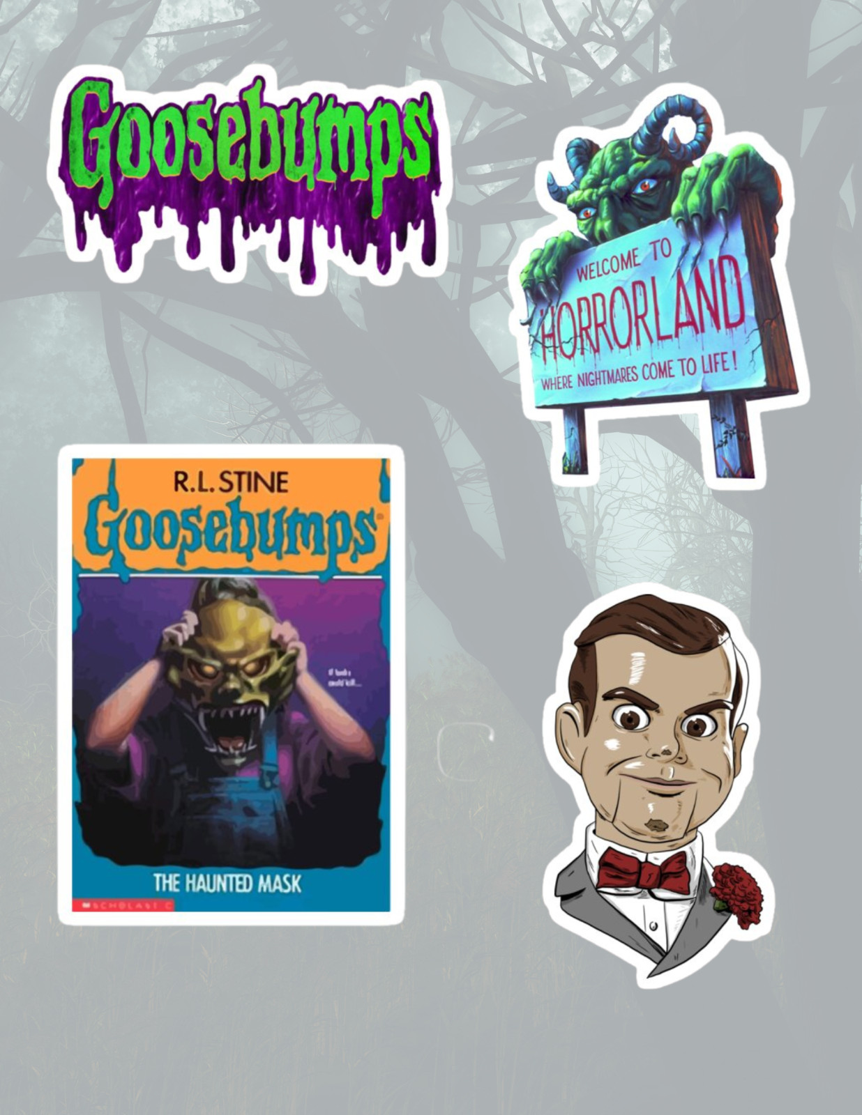 Goosebumps 4pc Sticker Pack