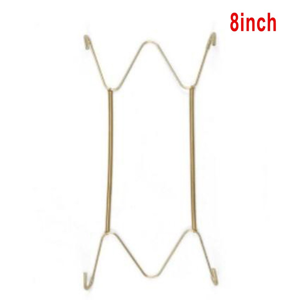 1pcs Wall Display Invisible Dish Hangers Adjustable Plate Spring Holder 8-16inch