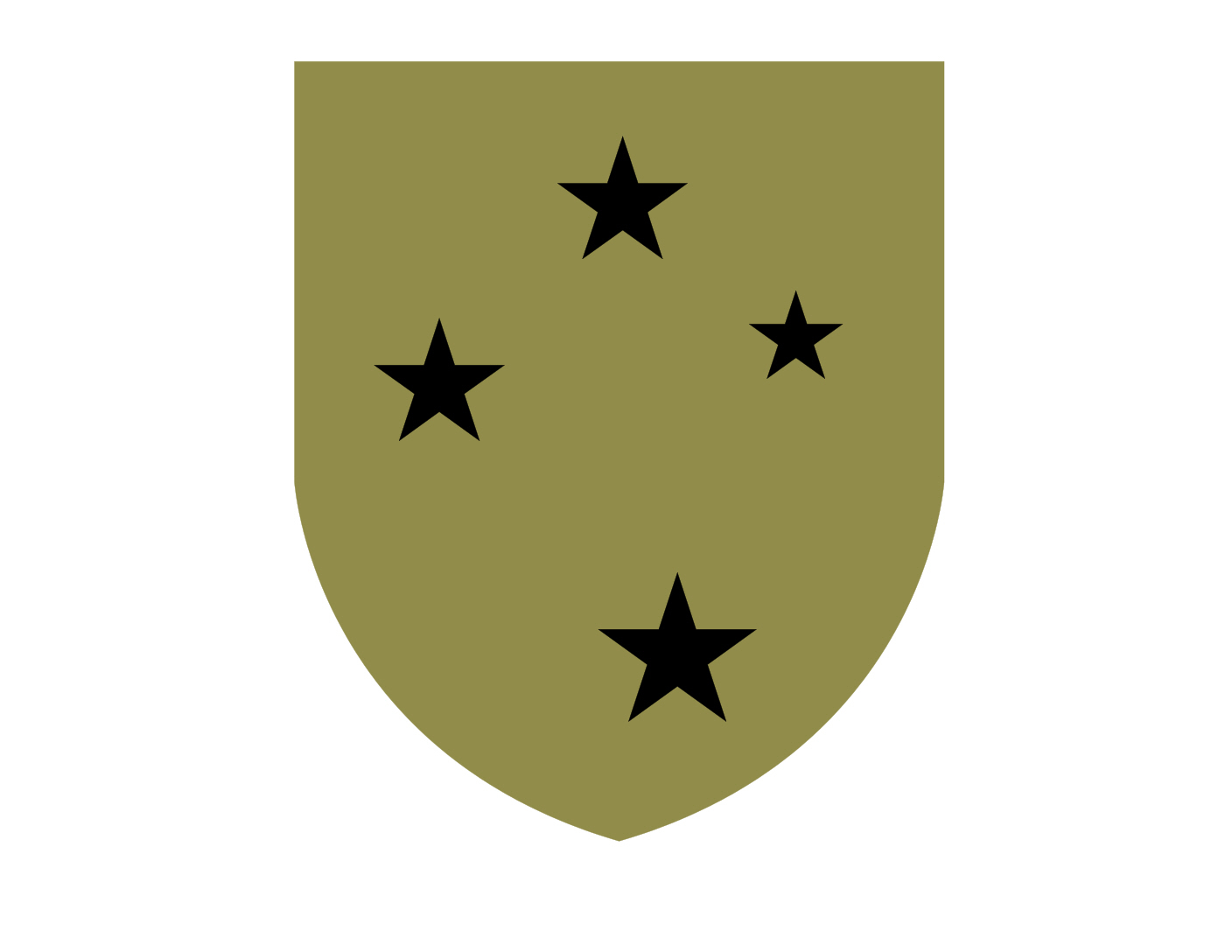 23rd Infantry Division Vinyl Window Decal/ Stickers Olive/Black US ARMY