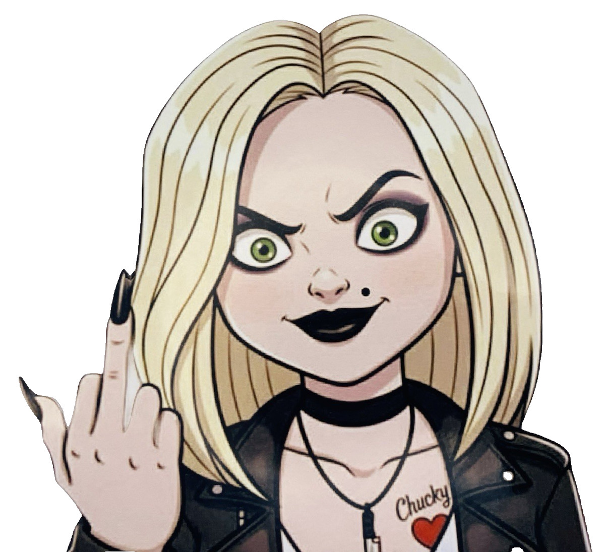 Bride Of Chucky Tiffany Inspired Waterproof Car Decal Vinyl Sticker Horror