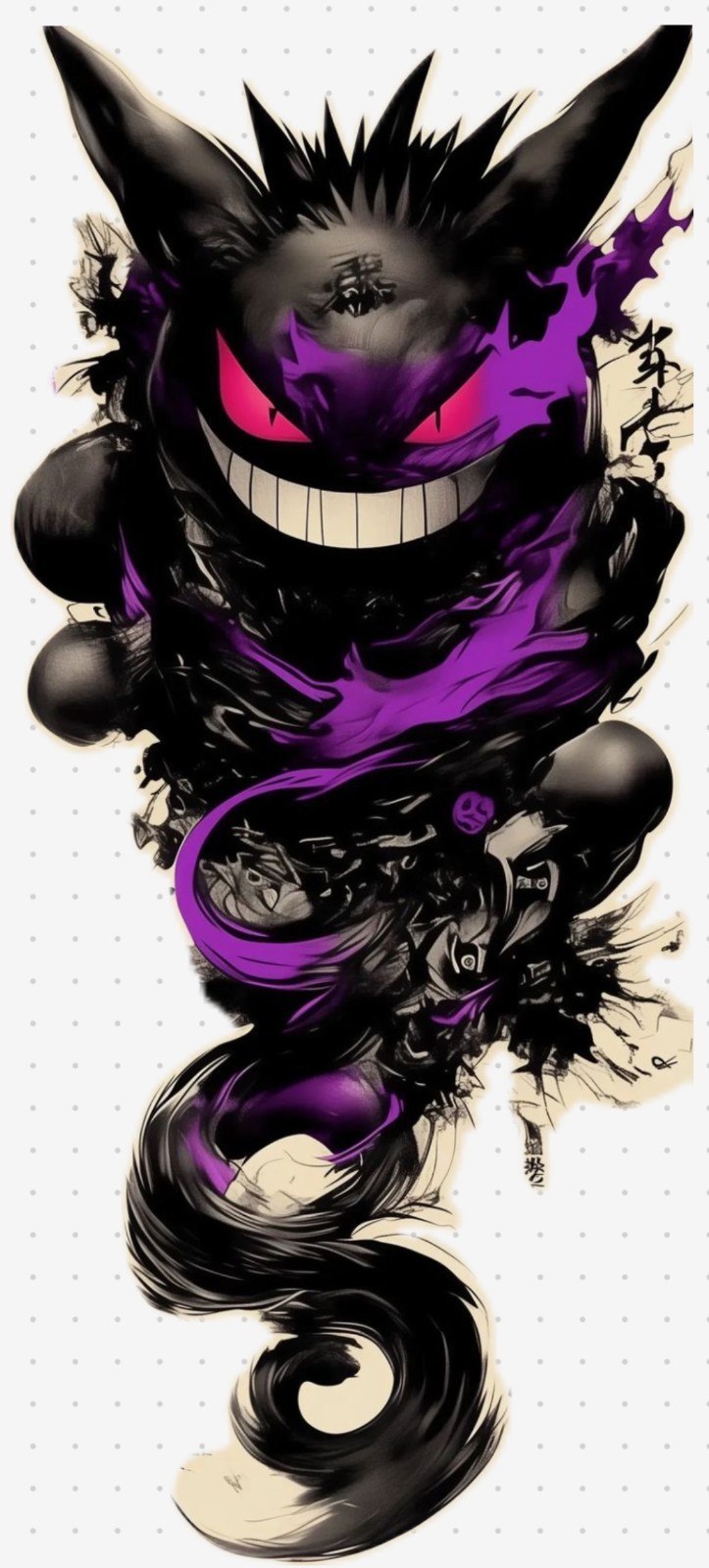 POKEMON STICKER X GENGAR STICKER X VYNIL HIGH GLOSS DIECUT STICKER X 4X2 INCHES