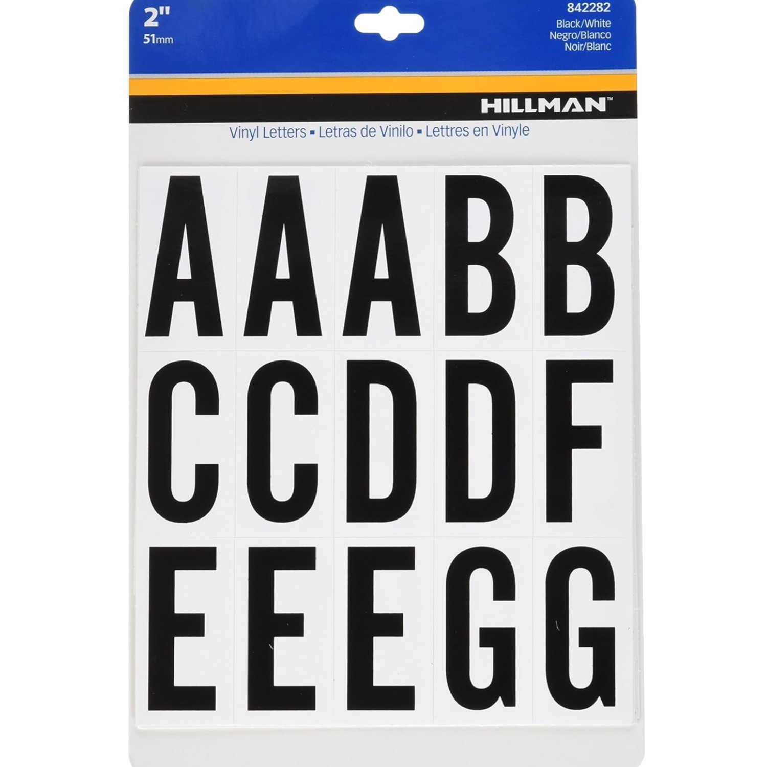 Self-Adhesive Vinyl Letters Kit 2” – Easy-to-Read Numbers & Alphabet Characters