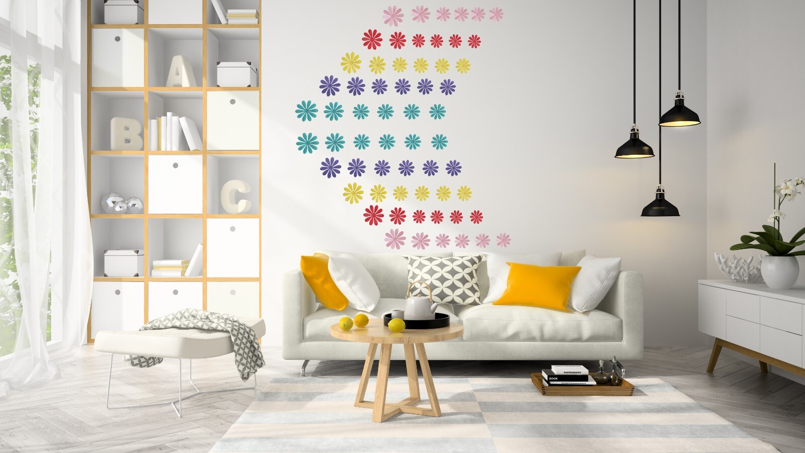 12 pcs 3d flower wall sticker decor, party, wedding, diy, home decorations