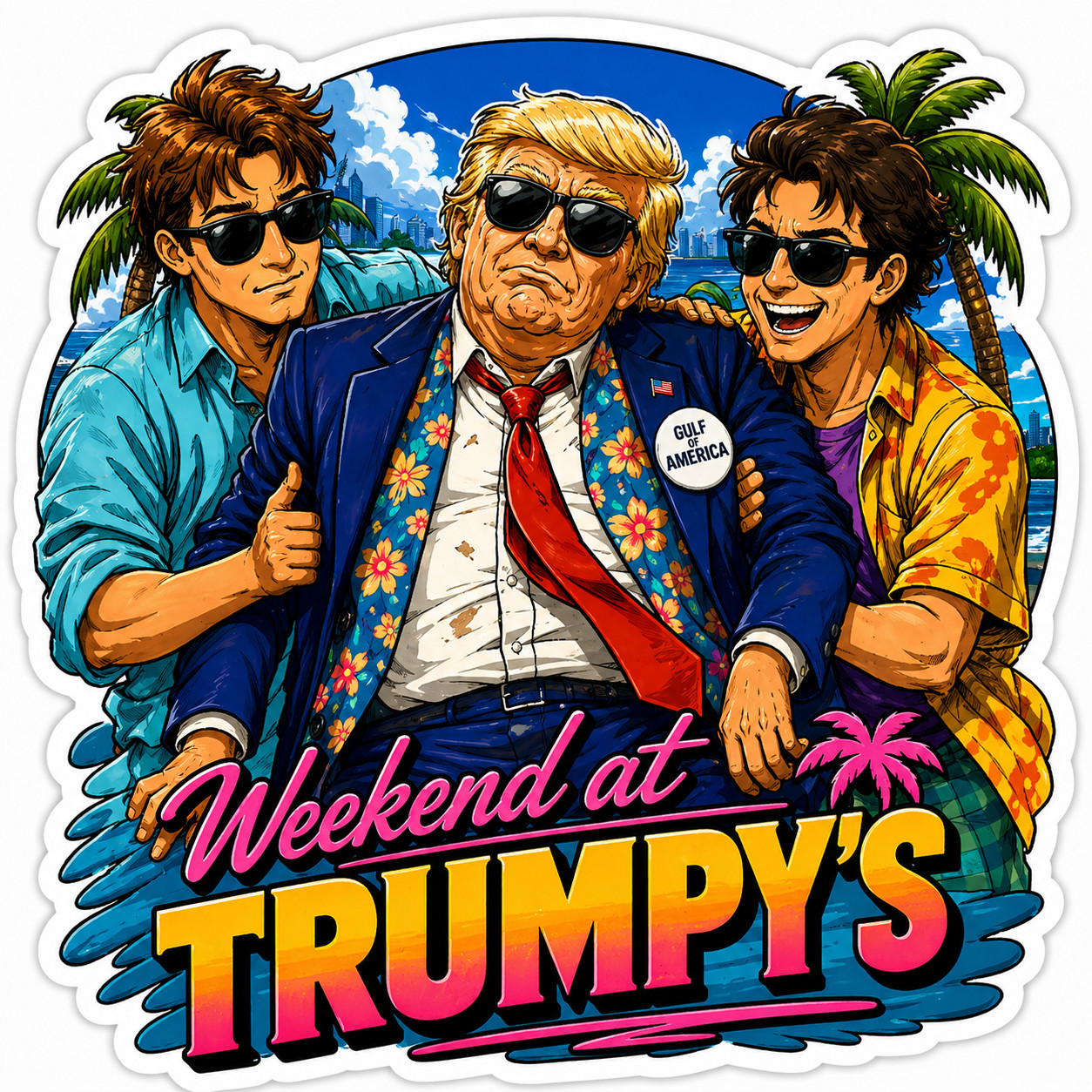Funny Political Meme Sticker Pack (11 Designs) – Glossy 2” Stickers – Dark Humor