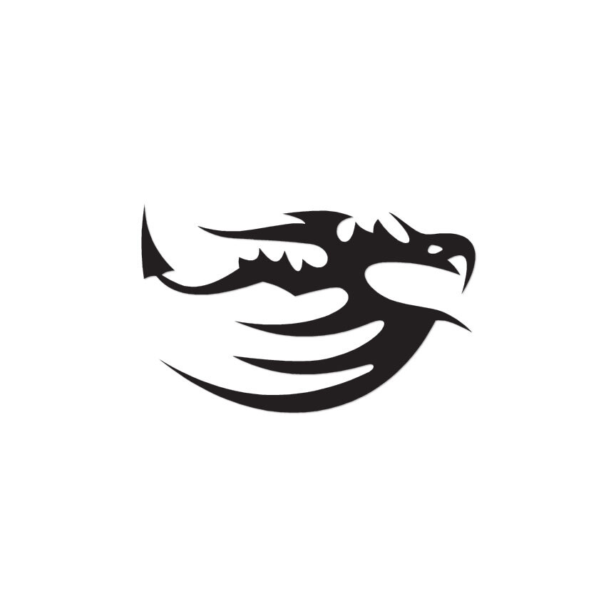 Flying Snake Dragon – Vinyl Decal Sticker – Multiple Color & Sizes – ebn1090