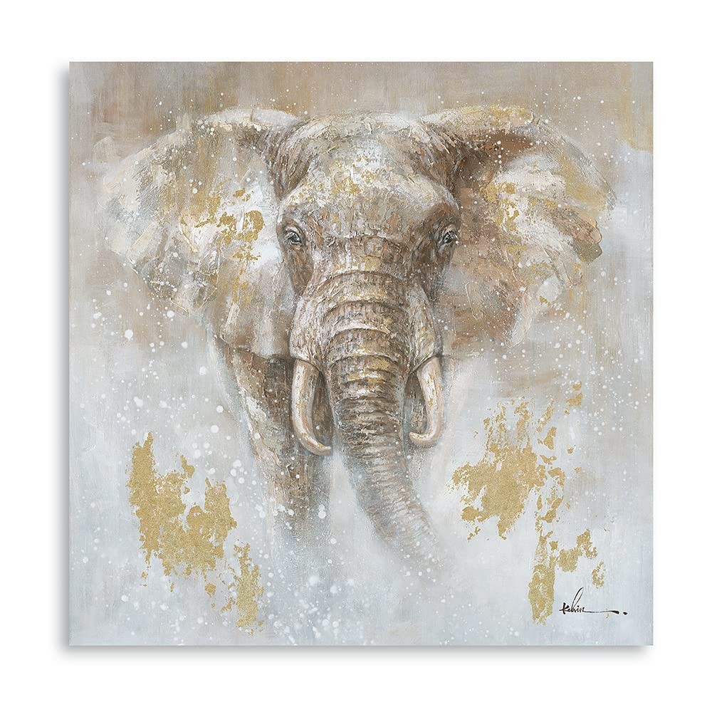 African Elephant Wall Decor Printing Painting Elephant Canvas Wall Art Decora…