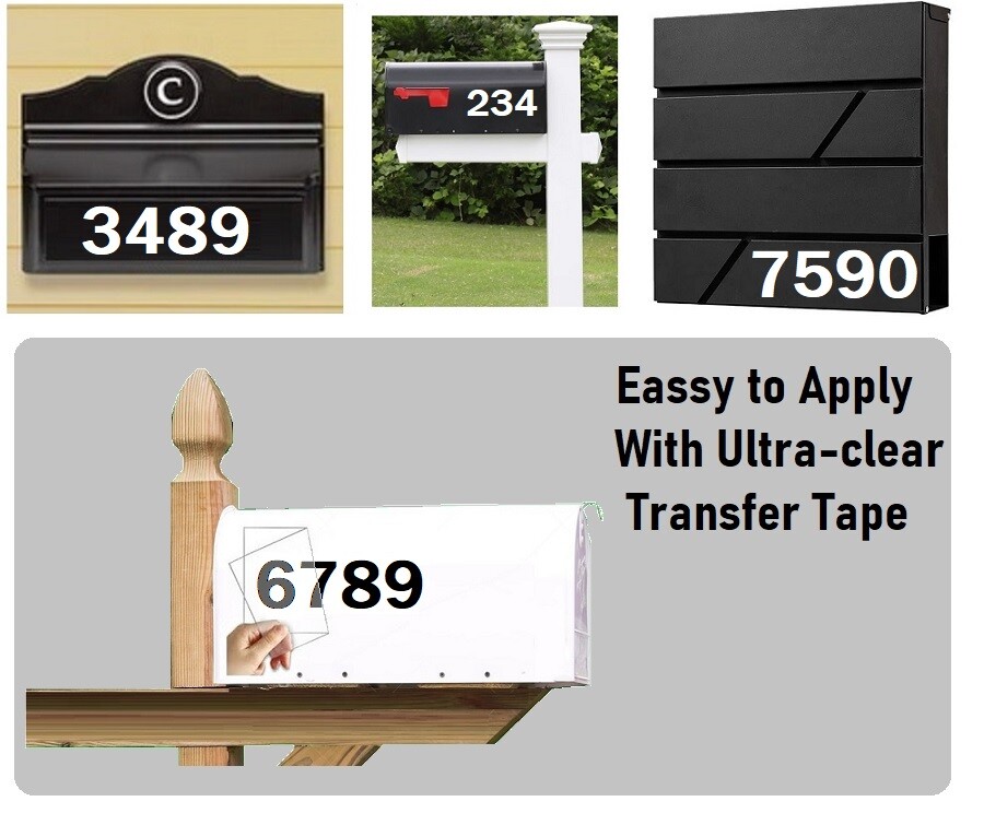 Mailbox Address locker Numbers Decal Sticker Window Door Wall Sign, FRANKLIN GOT