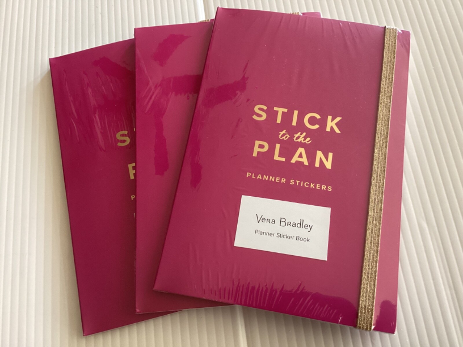 Vera Bradley STICK TO THE PLAN Planner Sticker Book 3 SETS Violet Cactus Flower
