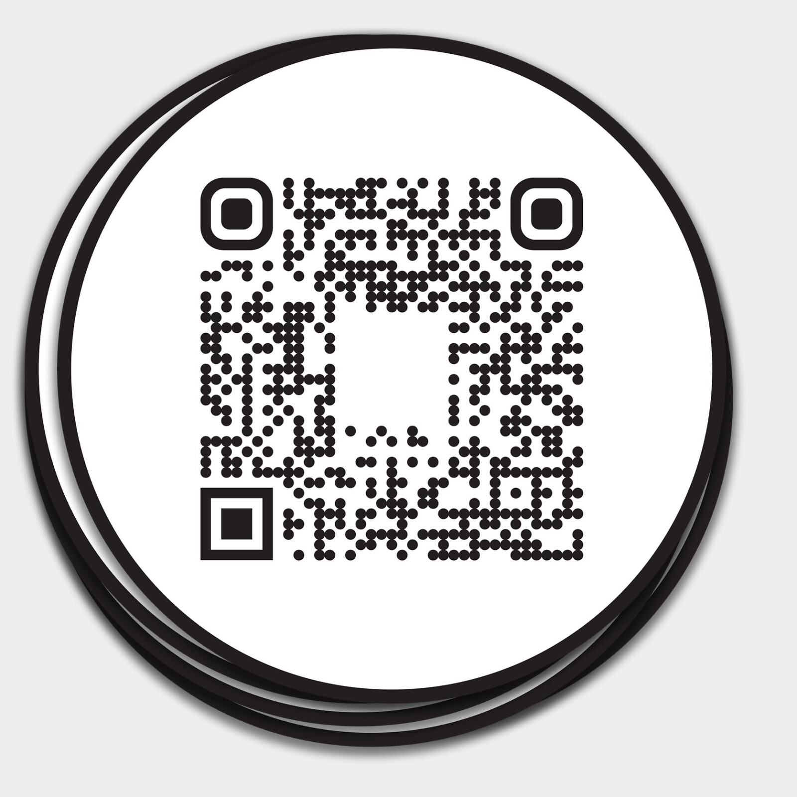 CUSTOM QR Code Stickers Matte Waterproof labels for packaging