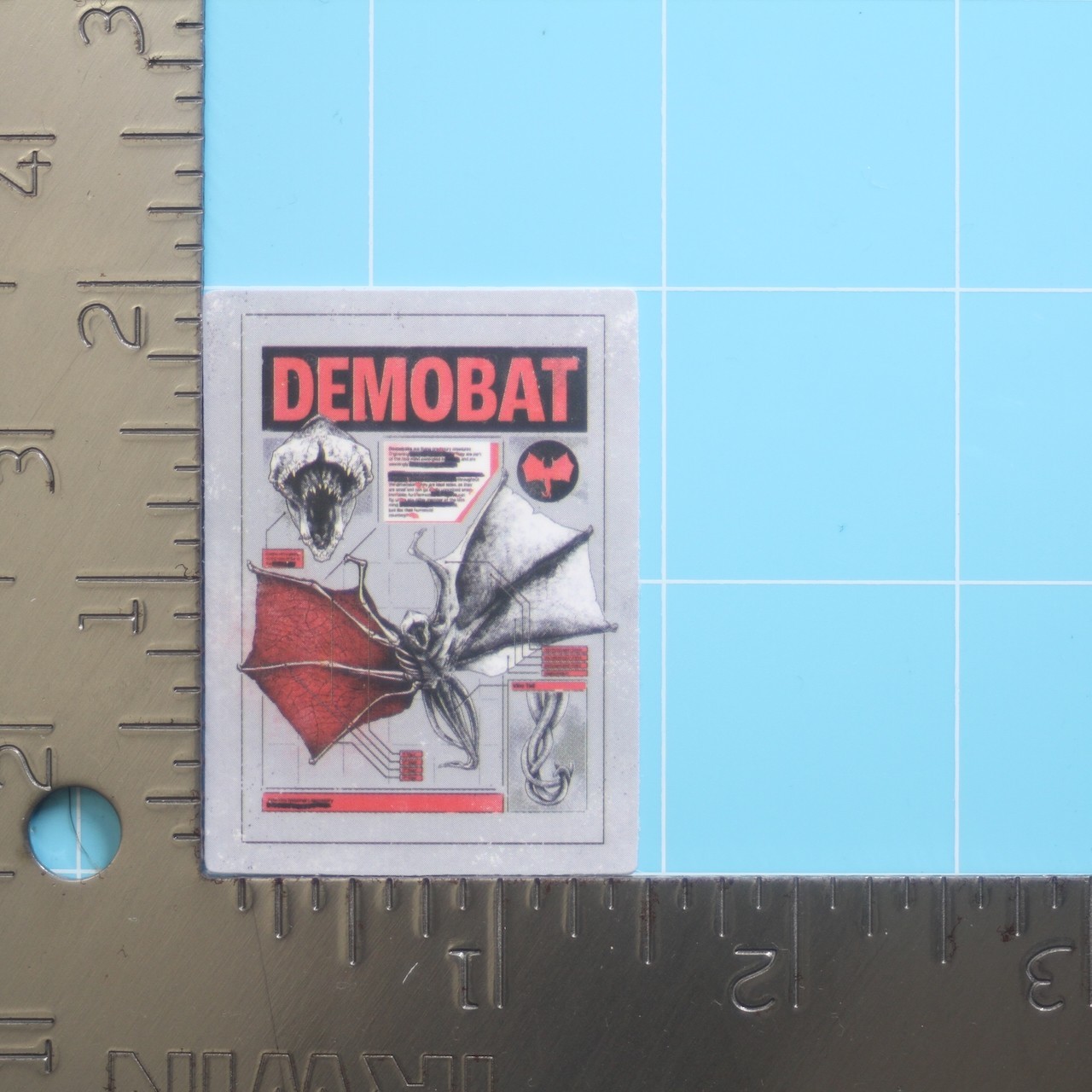 Stranger Things Sticker (DEMOBAT ANATOMY) Netflix Horror Show, Matte PVC Decal