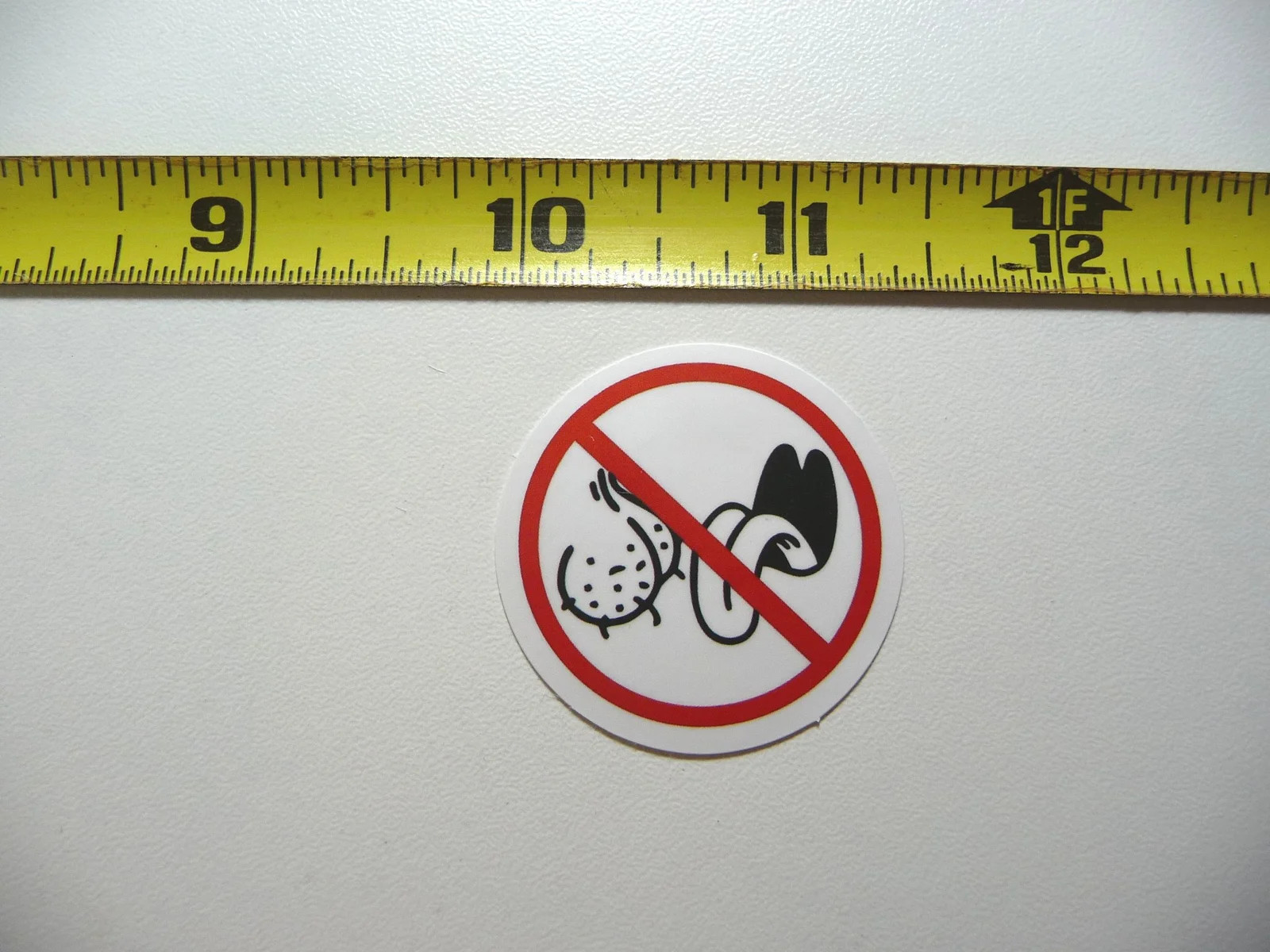 ADULT NO BALL LICKERS SMALL STICKER DECAL JOB OCCUPATION PROFESSION