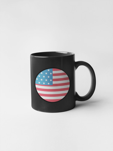 United States Flag Circle Sticker Decal