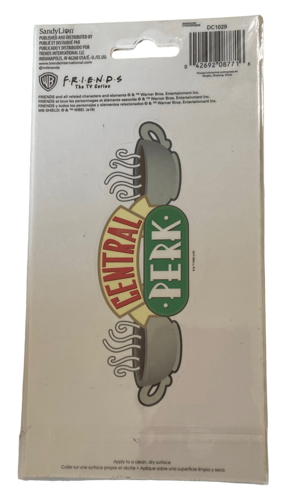 Sandy Lion Friends The TV Series Central Perk Phone Decal Warner Brothers