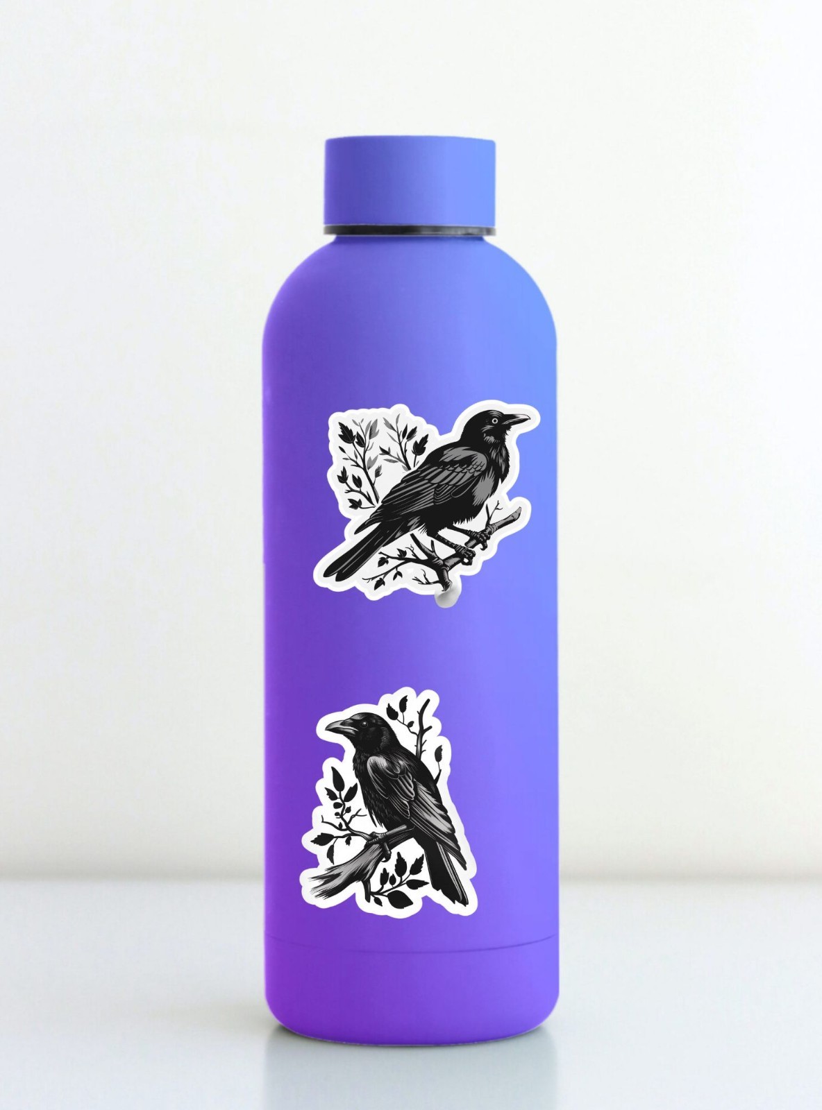 BLACK CROW Die Cut Vinyl Stickers Set Laptop WaterBottle