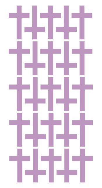 Cross Stickers Sticker Lilac 1.5 Inch DC30-042