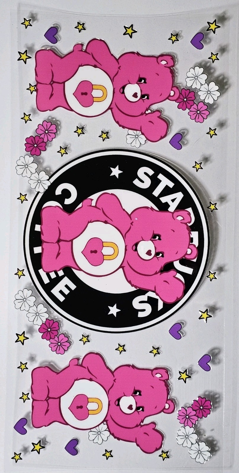 Care Bears UV DTF Transfer Sticker Wrap Tumbler UVDTF BUY 10+ GET COMBINED SHIP
