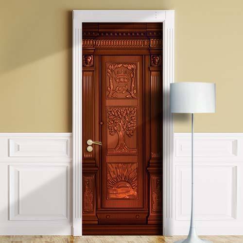 Narnia Wardrobe Door Mural | Fantasy Seamless 1-Piece Laminated Vinyl Wrap