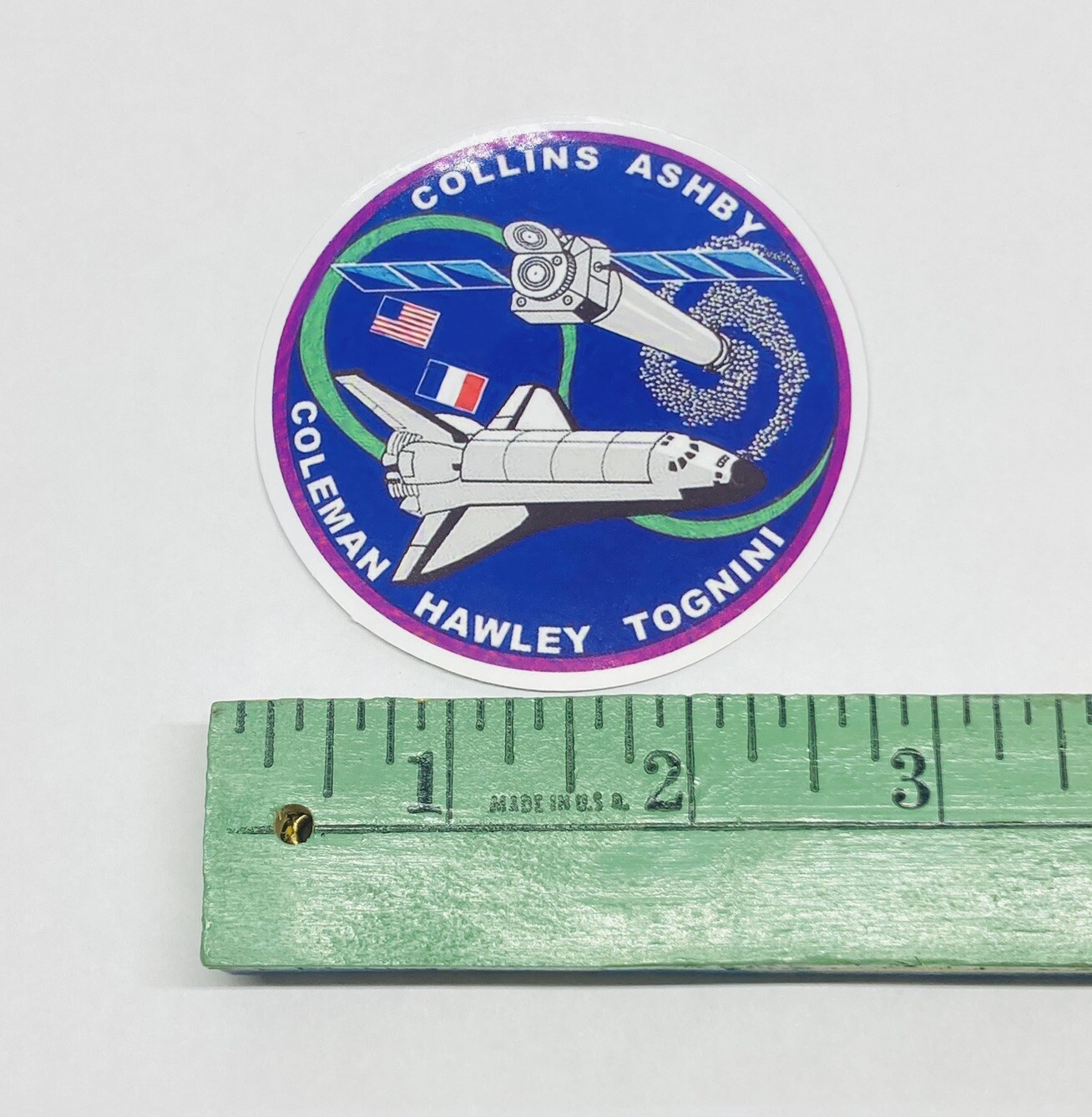 NASA Space Shuttle STS 93 Sticker Vinyl Decal Moon Art Collins Ashby Coleman P1