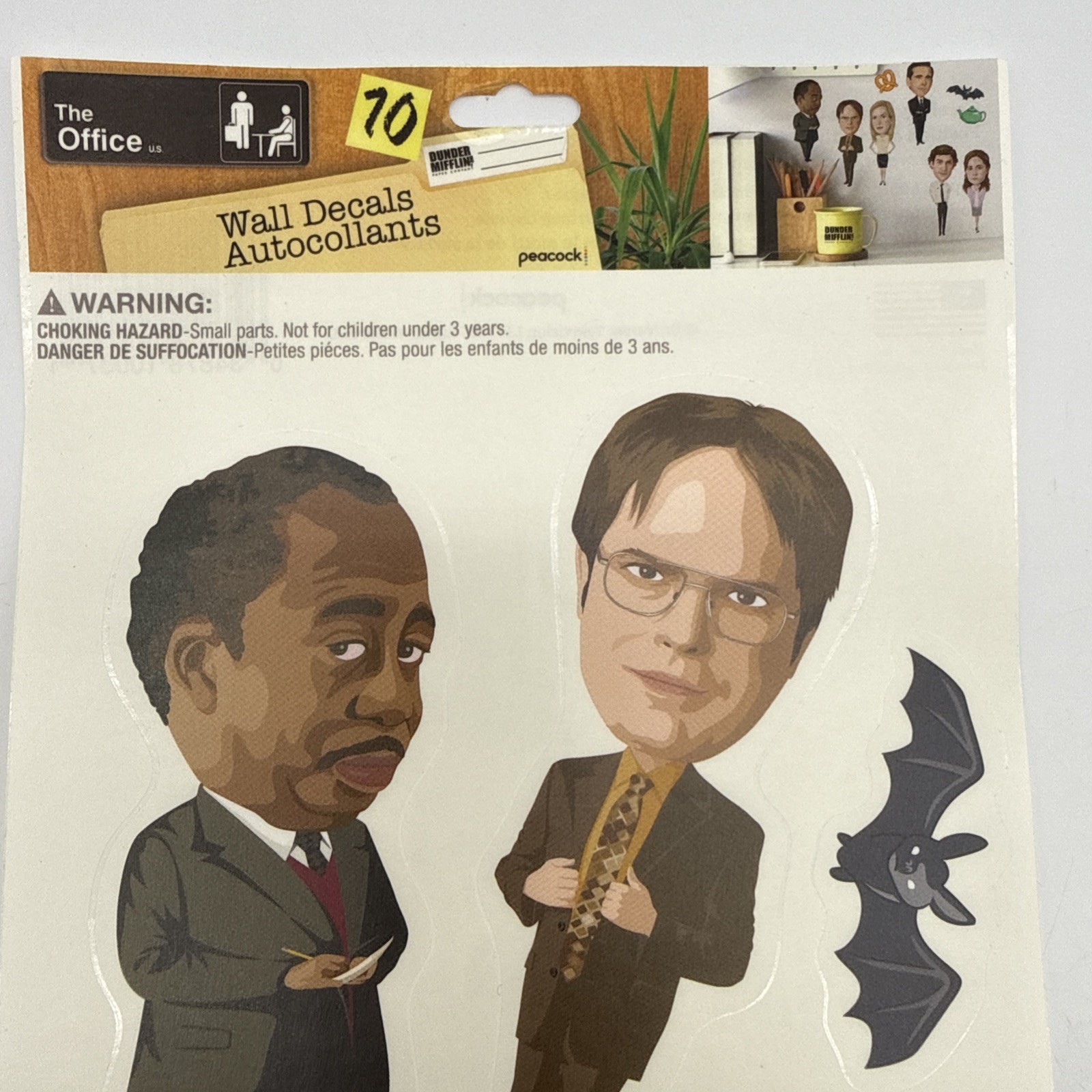 The Office Michael Scott Dunder Mifflin Dwight Sticker Sheet 10 Wall Decals