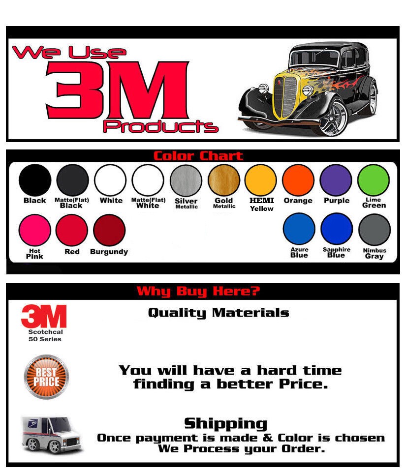 Double Bar Hash marks Fits: 2009 – 2015 Chevy Camaro Fender Decal Graphic Stripe