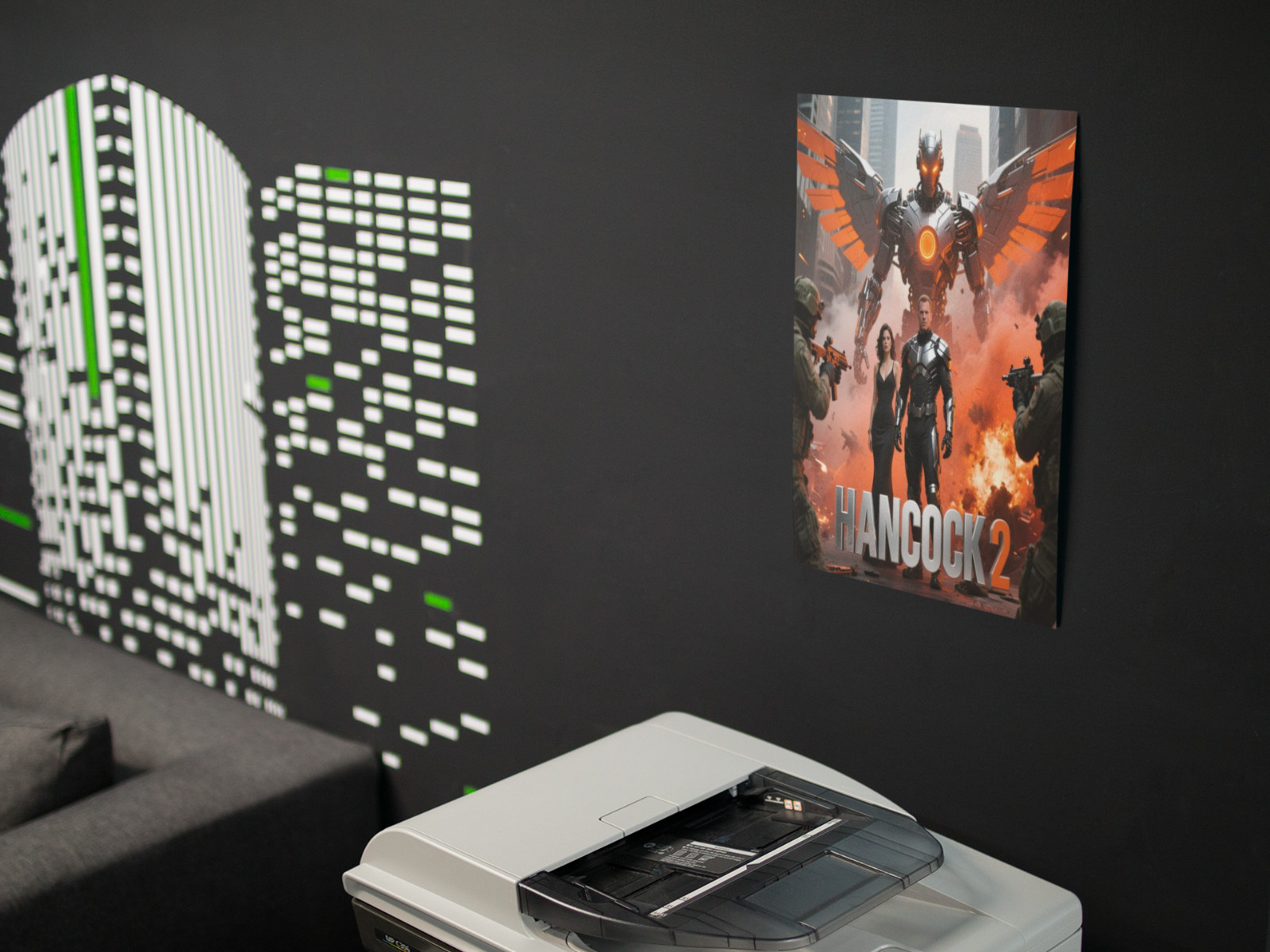 HANCOCK 2 Movie Wall Vinyl Decal Poster Print (Removable Adhesive)