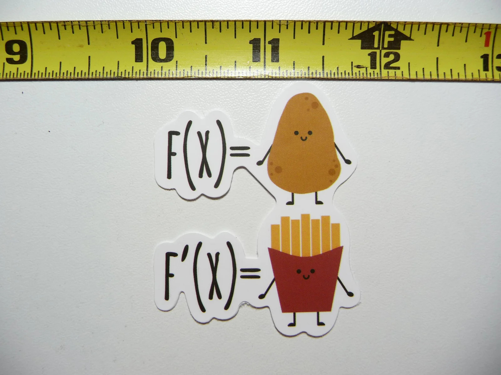 FUNNY MATH JOKE DERIVATIVE MATH SMALL STICKER DECAL MATHEMATICS SCHOOL TEACHER