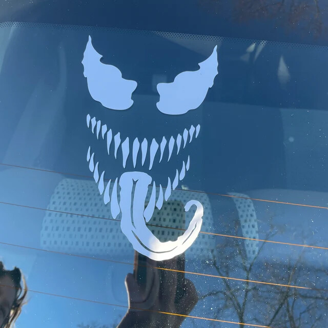Venom Spiderman 7 Inch Custom Vinyl Sticker / Decal