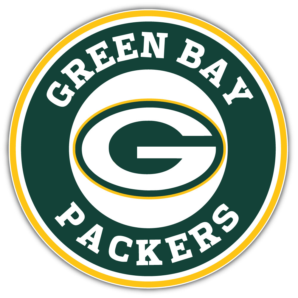 Green Bay Packers NFL Sport Combo Logo Car Bumper Sticker Decal "SIZES"