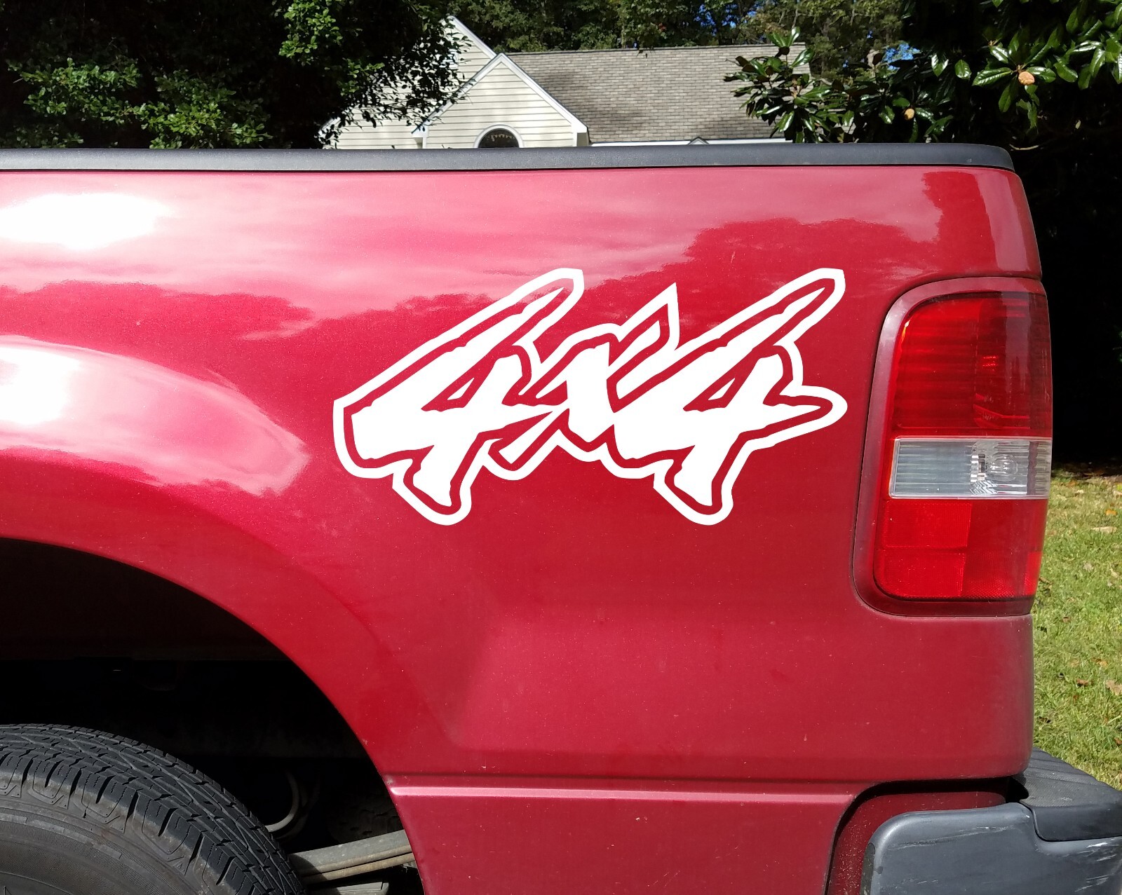 Pair 4X4 Vinyl Decals V8 – 4 by 4 Off Road 4 x 4 Truck 4 Wheel Drive – Stickers