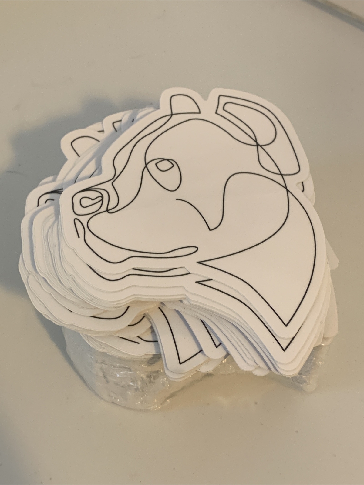 Line Art Pit Bull Vinyl Outdoor/Indoor Sticker – Cars, water bottle – FREE SHIP