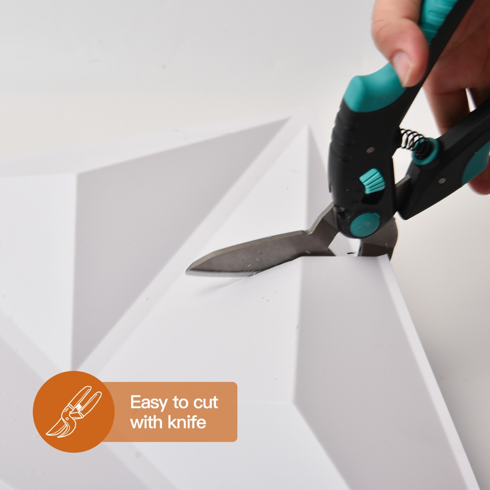 Art3d Dimensionally cut PVC ceiling and wall panels,12 pack or 33 pack