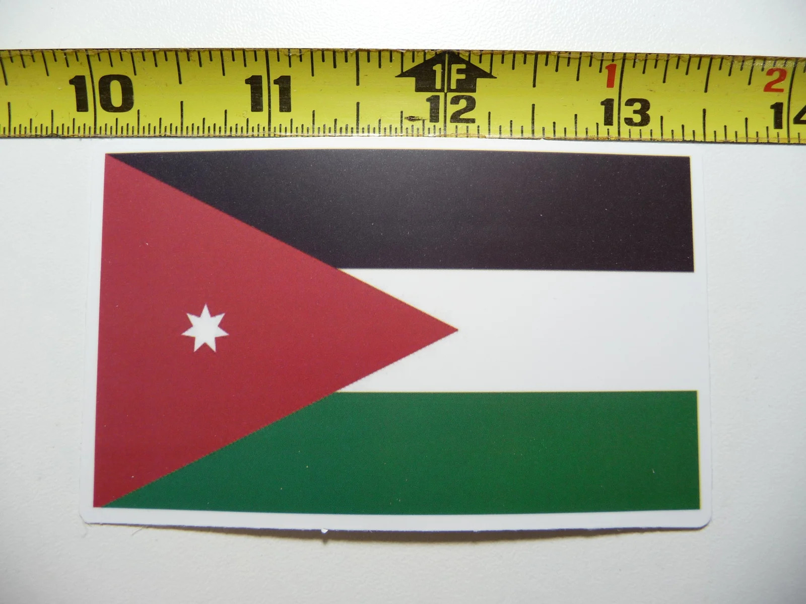 JORDAN FLAG SMALL STICKER DECAL COUNTRY PRIDE NATION GOVERNMENT FUNNY