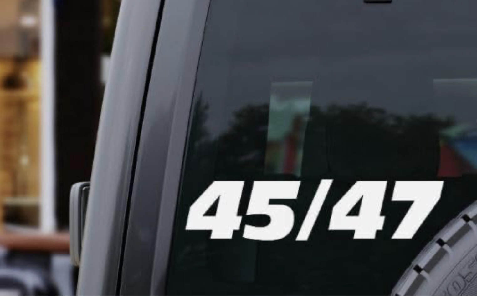 Trump 45 47 President Truck Car Vinyl Die Cut Car Decal Sticker – FREE SHIP –