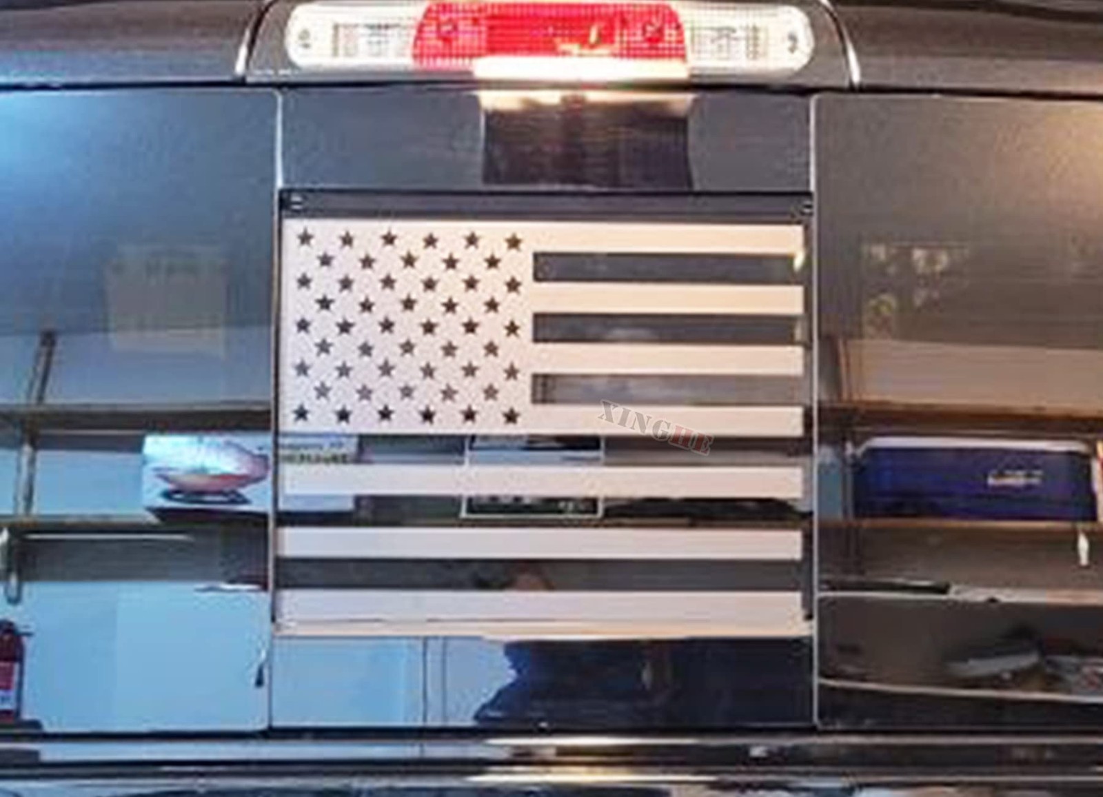 American Flag Decals for Chevy Silverado GMC Sierra Colorado Rear Window