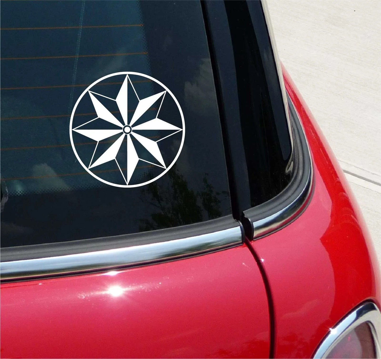 BARN QUILT DESIGN GERMANY GRAPHIC DECAL STICKER ART CAR WALL DECOR