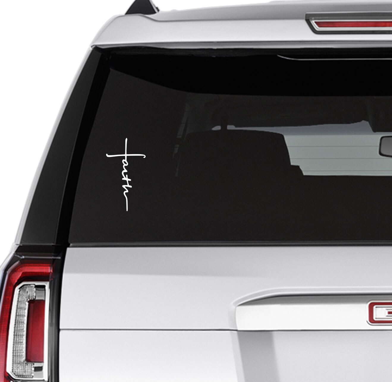 Faith Cross Christian Church Vinyl Decal Sticker for Car Window Wall Door