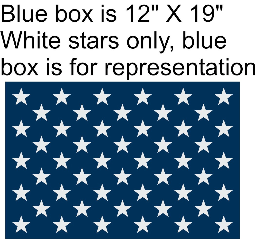 Custom listing for crznshag2012, 50 1.5" stars for Flag Bags boards, Gloss White