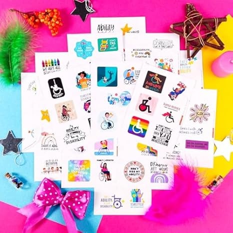 BulbaCraft Disability Stickers – Waterproof Vinyl Decals for Pride & Gifts