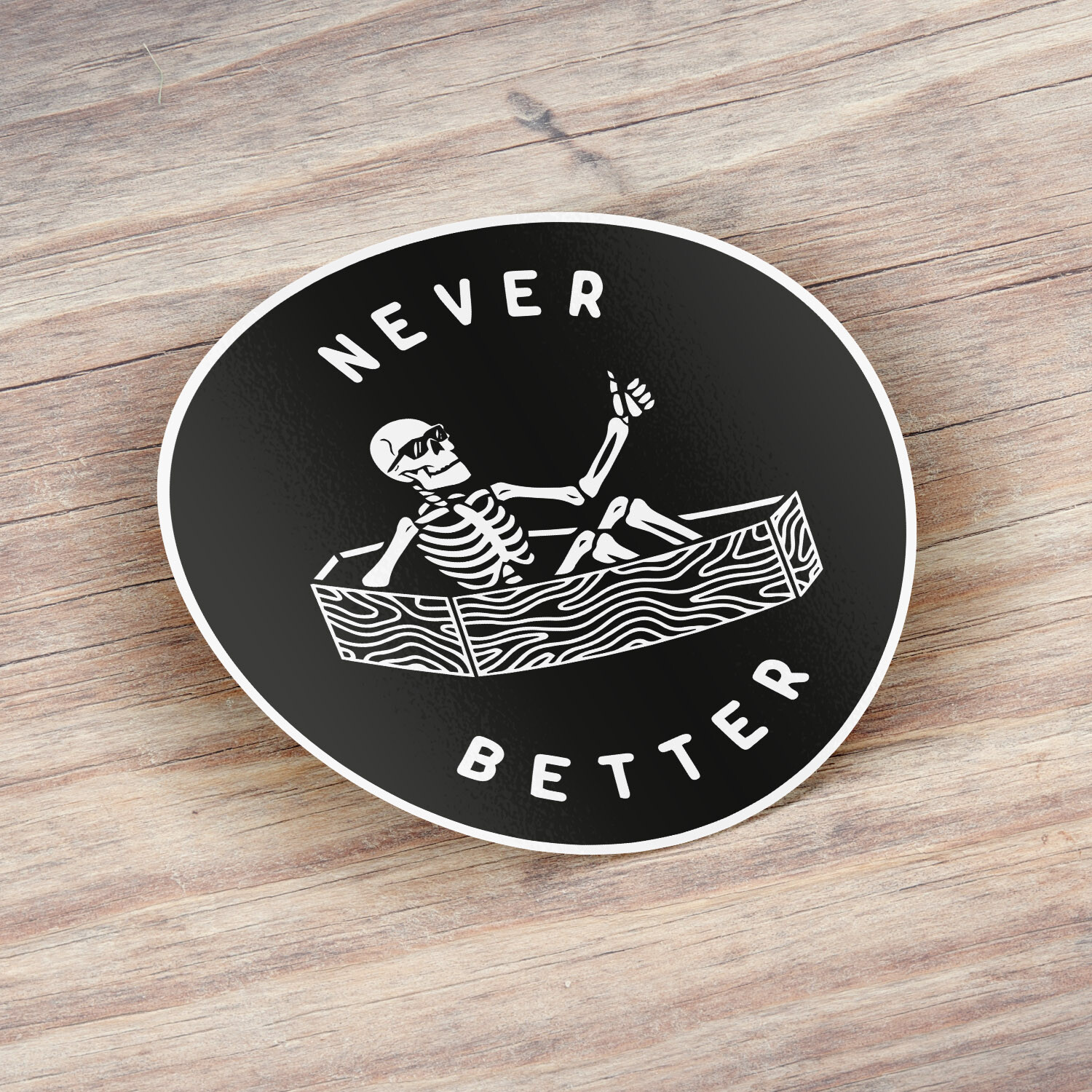 Never Better Car Bumper Vinyl Sticker Decal