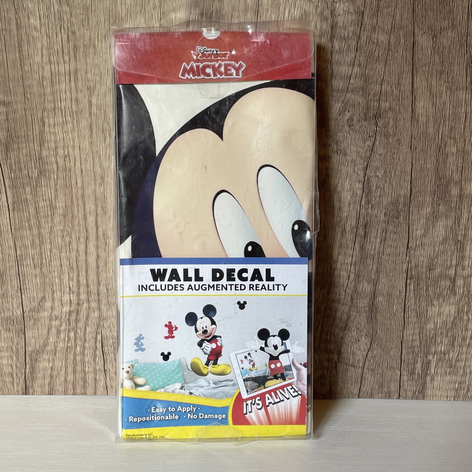 Disney Jr Mickey Mouse Wall Decal 20in X 29in w/Augmented Reality DecalcomaniaAR