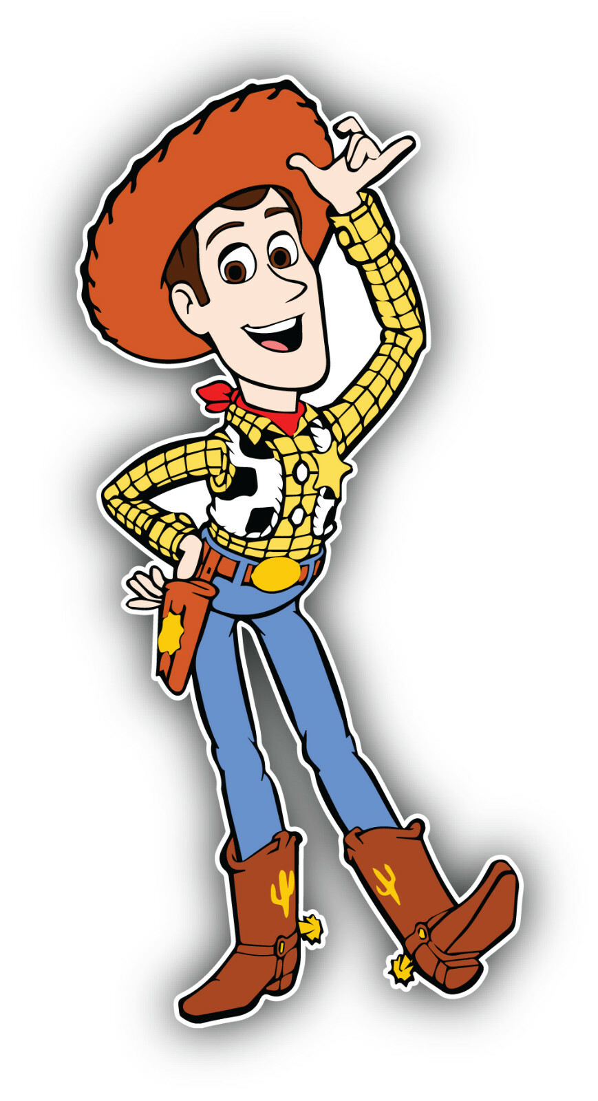 Toy Story Cartoon Sheriff Woody Sticker Bumper Decal – "SIZES"
