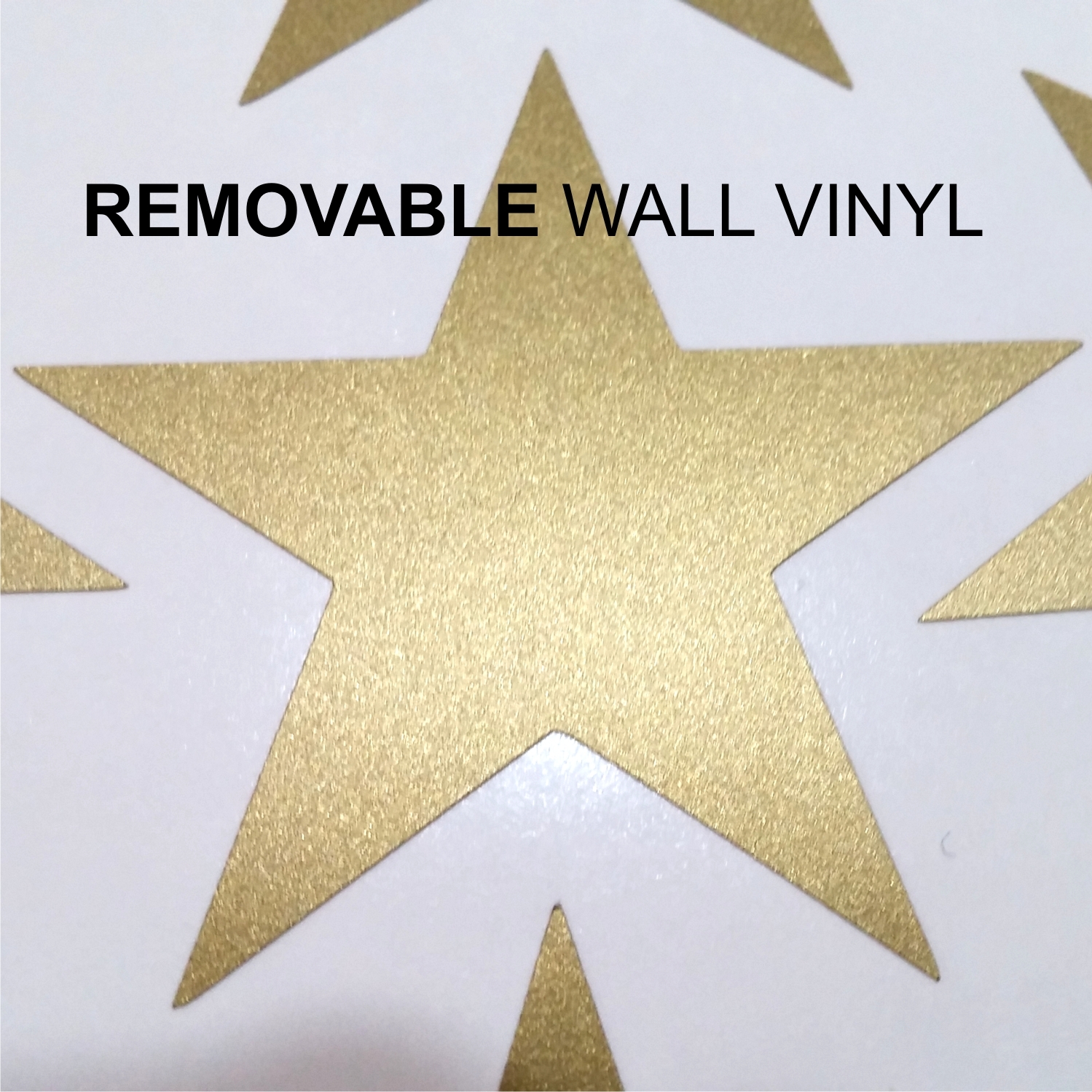 Wall Vinyl / FALLING STARS / Removable Gold Decals / DIY family art project