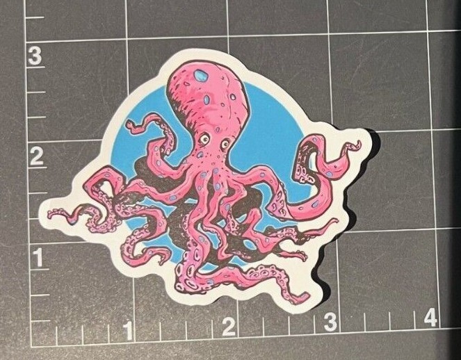 Your choice Octopus Squid vinyl sticker decal guitar laptop skateboard toolbox