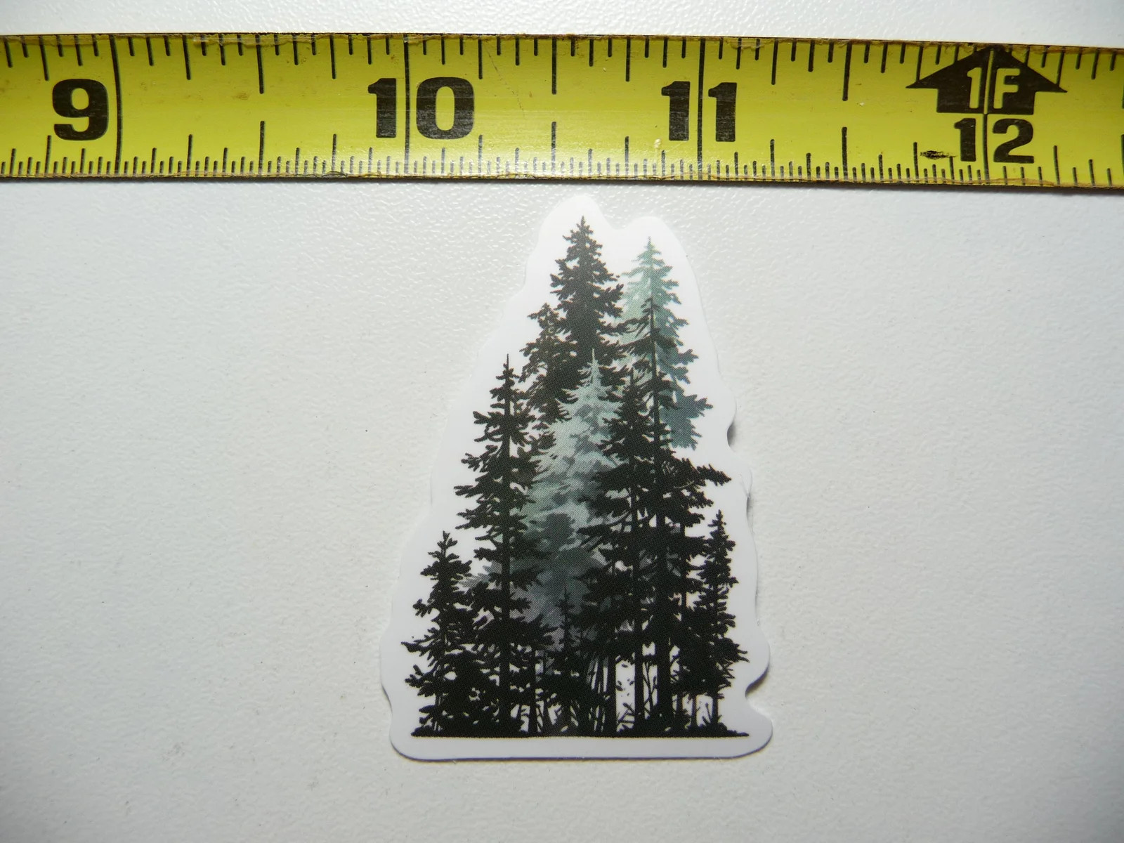 FOREST TREES SHAPE SMALL STICKER DECAL NATURE OUTDOORS FUN CALMING