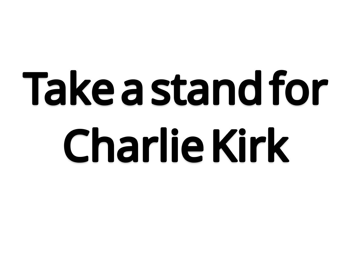 FREEDOM CHARLIE KIRK STAND Vinyl Die Cut Car Decal Sticker – FREE SHIP!!