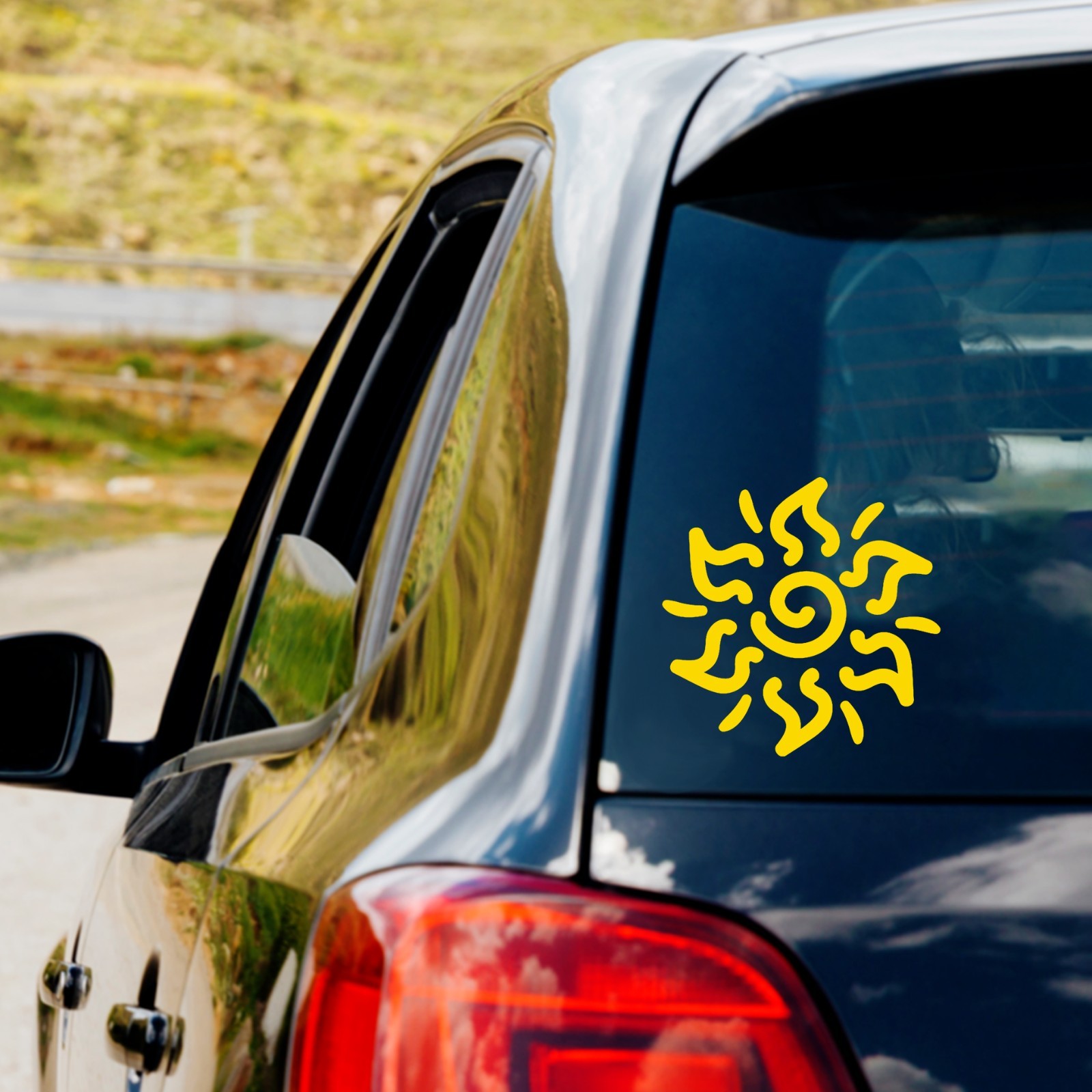 Cute Sunshine Sun Doodle Vinyl Decal Sticker Car Truck Window Laptop Bottle