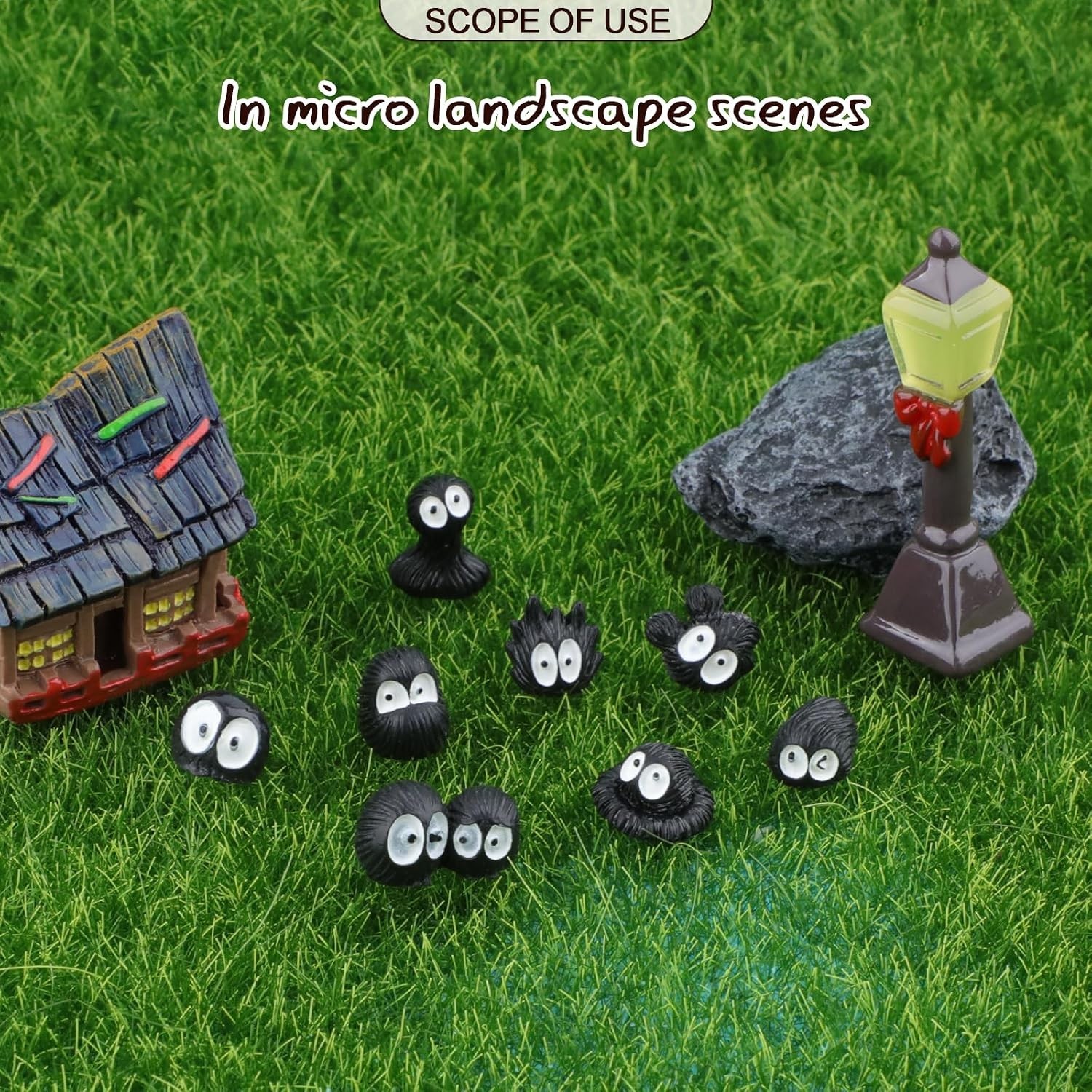 Tiny Soot Sprite Car Decorations – 35 Pcs for Joyful Journeys Everywhere